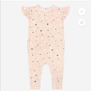 Posh Peanut Star Ruffles Romper
